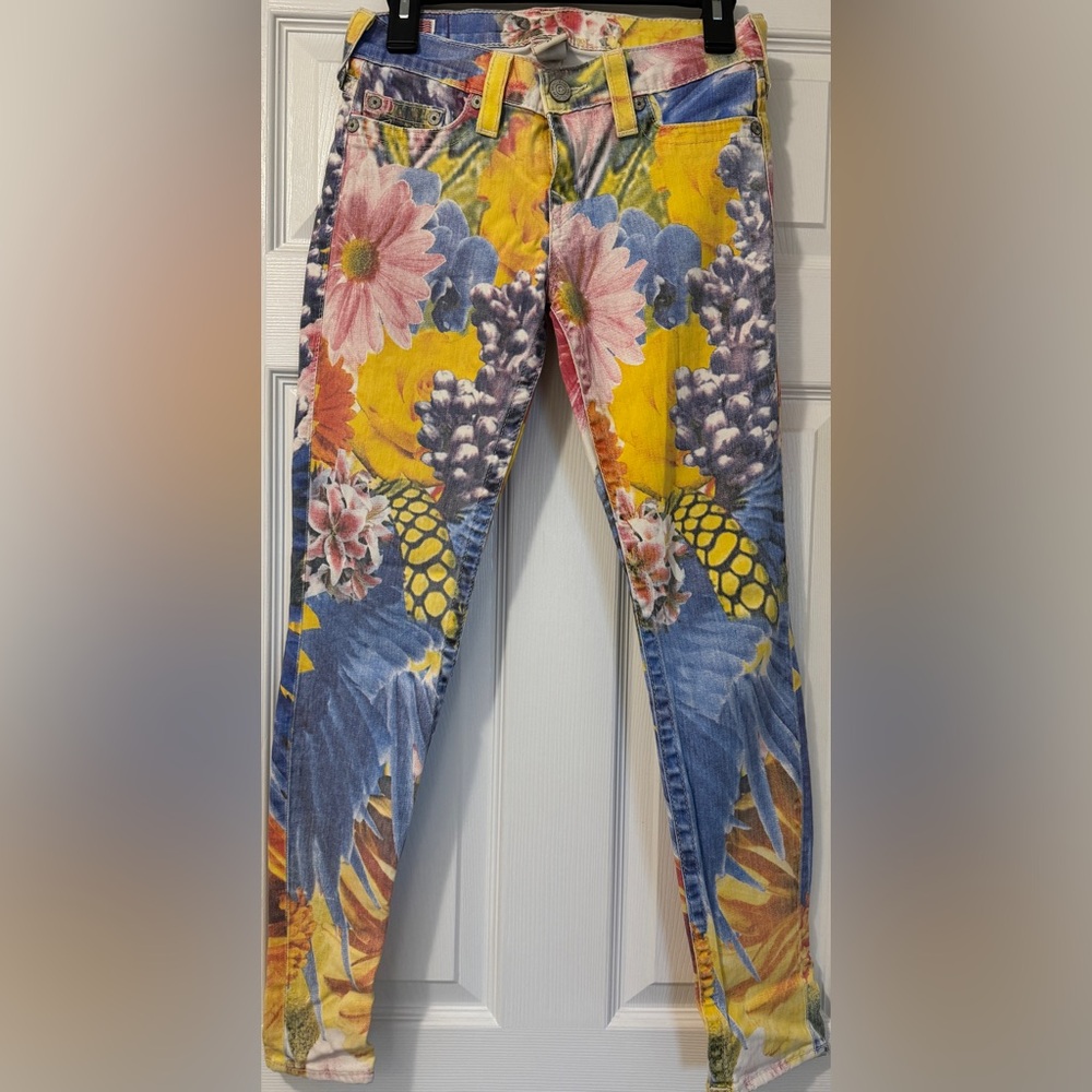Floral True Religion Jeans